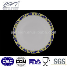 A059 Alta qualidade prato decorativo de porcelana